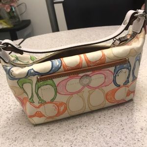 VINTAGE Multicolored XS Coach purse